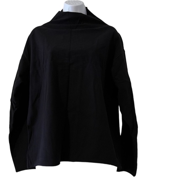 Pyer Moss Oversized Artsy Black High Neck Top Sz XS - Picture 1 of 13
